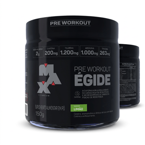 Pré-Treino Max Titanium Égide Limão 150g