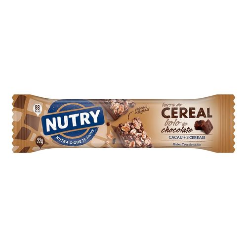 Barra de Cereais Nutry Bolo de Chocolate 22g