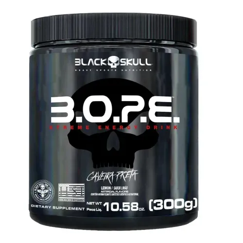 Pré Treino B.O.P.E Black Skull Sabor Limão - 300g