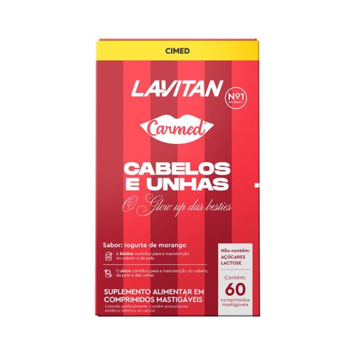 Lavitan Carmed Cabelos e Unhas - 60 Comprimidos