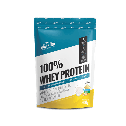 Whey Protein Shark 100% Leitinho 900g