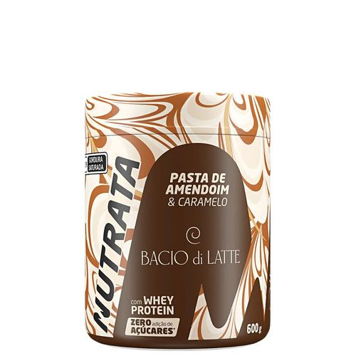 Pasta de Amendoim Nutrata Bacio Di Latte Caramelo Salgado 600g