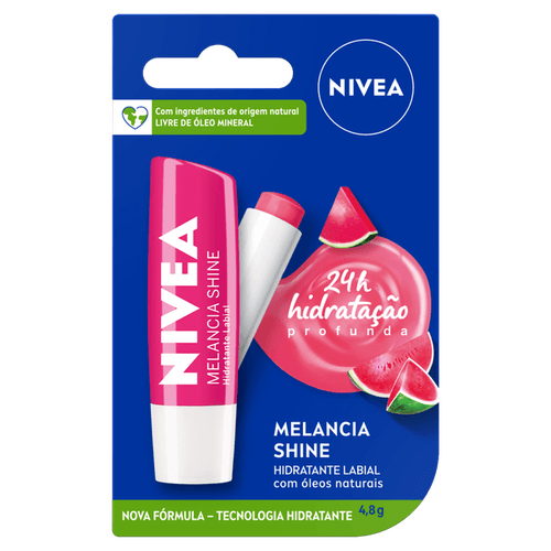 Hidratante Labial Nivea Melancia Shine 4,8g