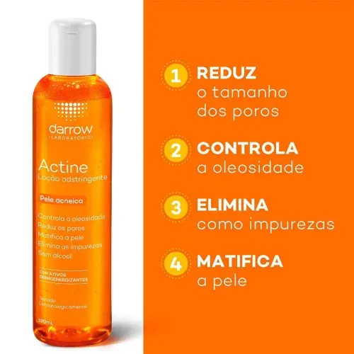 Loção Adstringente Darrow Actine com PCA de Zinco 190ml