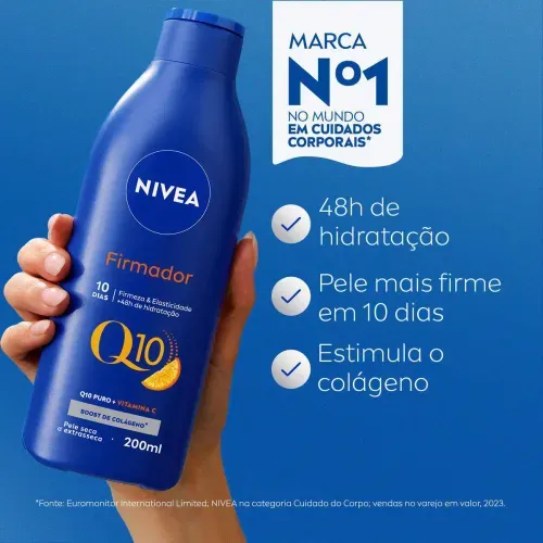 Loção Hidratante Corporal Nivea Firmador com Q10 e Vitamina C 200ml