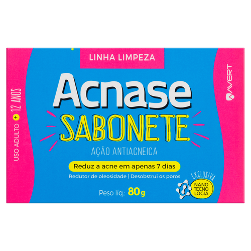Sabonete Antiacne Acnase com Melaleuca e Triclosan 80g
