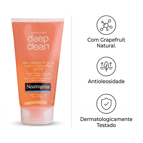 Gel de Limpeza Neutrogena Deep Clean Intensive Grapefruit - 150g