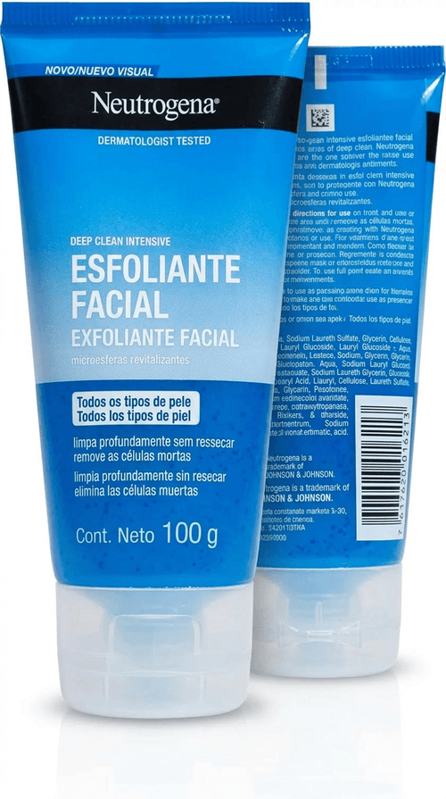 Esfoliante Facial Neutrogena Deep Clean Energizing com Microesferas 100g