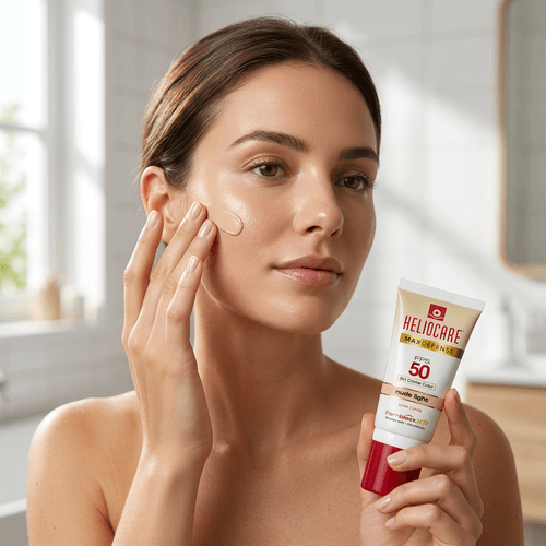 Protetor Solar Facial Melora Heliocare Max Defense Cor Nude Light FPS 50 50g