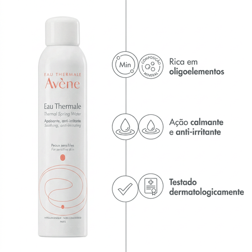 Água Termal Avène com Ação Calmante 300ml
