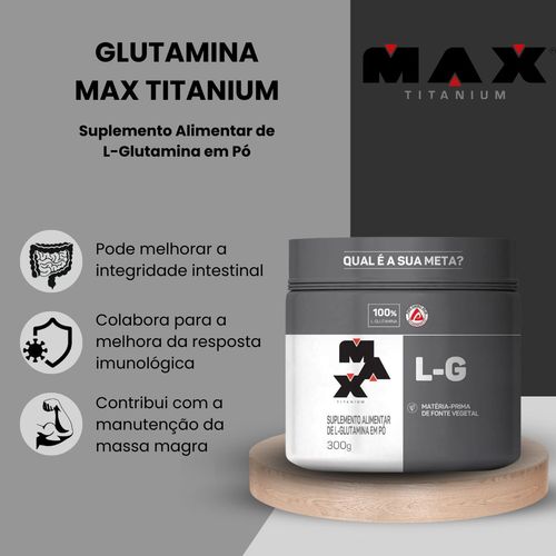 Glutamina Max Titanium 300g