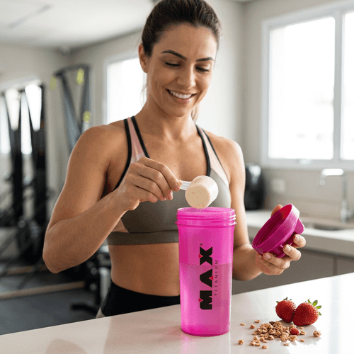 Coqueteleira rosa 700ml max titanium