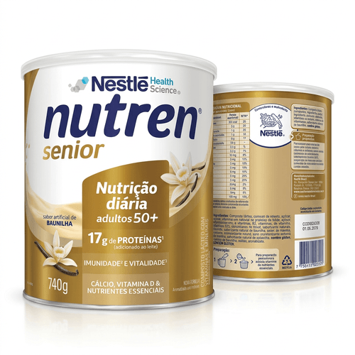 Complemento Alimentar Nestlé Nutren Senior Baunilha 740g