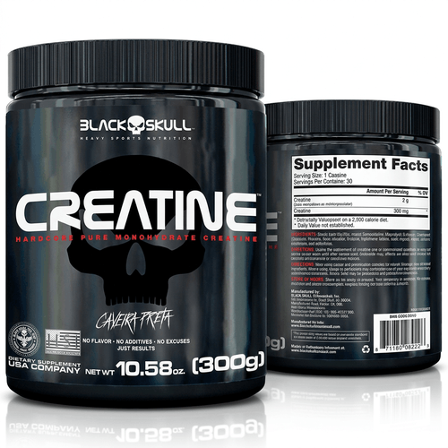 Creatina Black Skull Monohidratada 300g