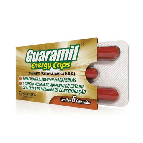 Cafeína Hertz Guaramil 5 Cápsulas