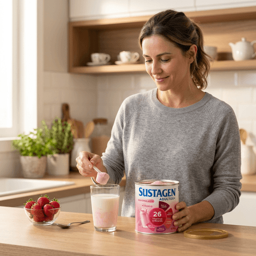 Complemento Alimentar Sustagen Adultos+ Morango 400g