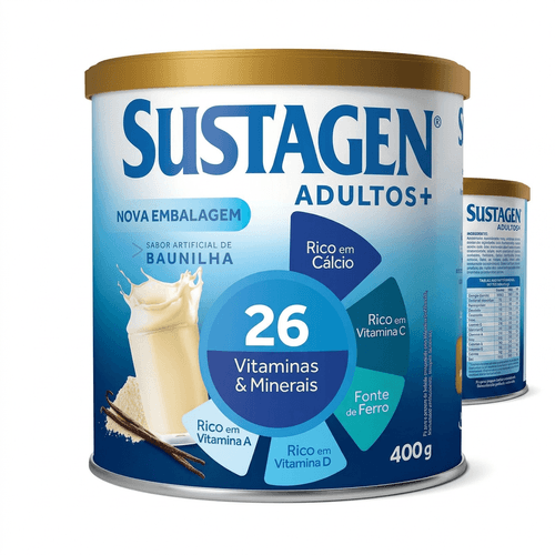 Complemento Alimentar Sustagen Adultos+ Baunilha 400g