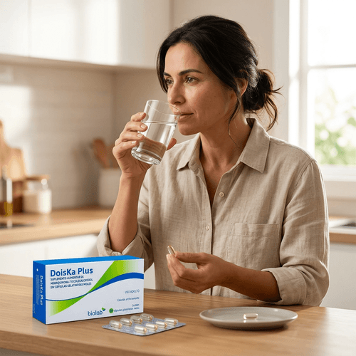 Vitamina K2 e D3 Biolab Doiska Plus 149mcg 2000UI 30 Cápsulas