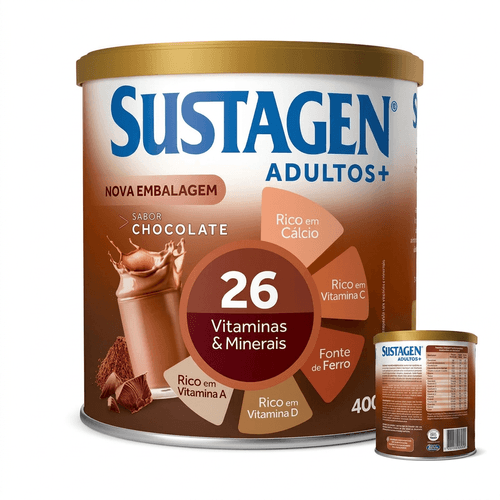 Complemento Alimentar Sustagen Adultos+ Chocolate 400g