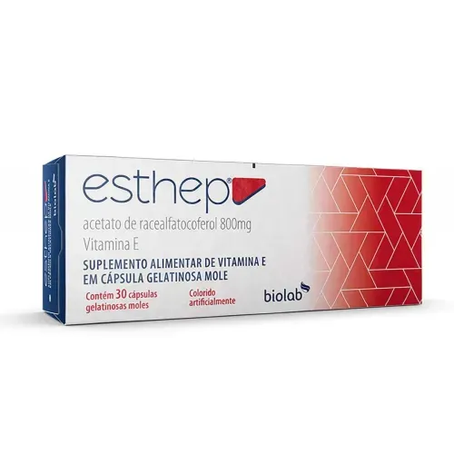 Vitamina E Biolab Esthep 800mg 30 Cápsulas