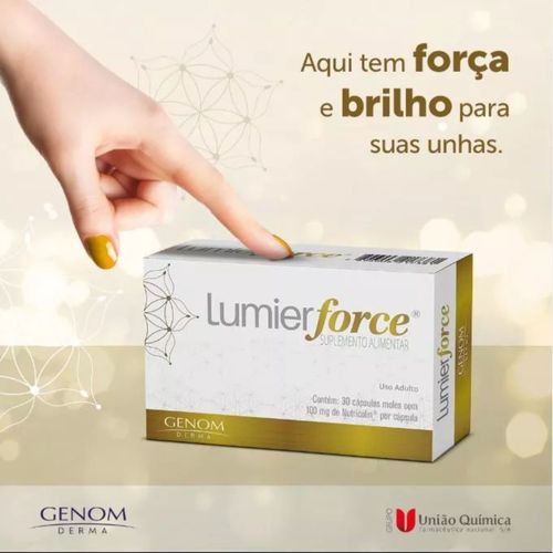 Suplemento Alimentar União Química Genom Lumier Force 30 Cápsulas