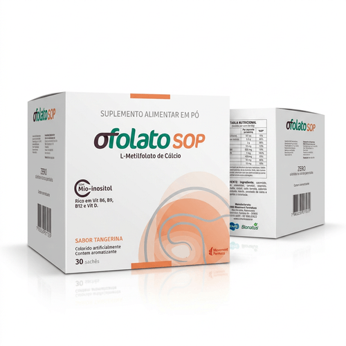 Suplemento Alimentar EMS Ofolato SOP Tangerina 30 Sachês