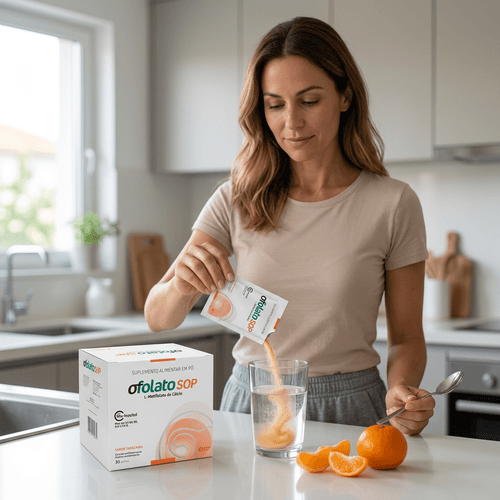 Suplemento Alimentar EMS Ofolato SOP Tangerina 30 Sachês