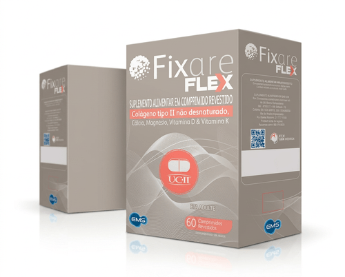 Suplemento Alimentar Fixare Flex Cálcio Vitamina D3 K2 Magnésio 60 Comprimidos