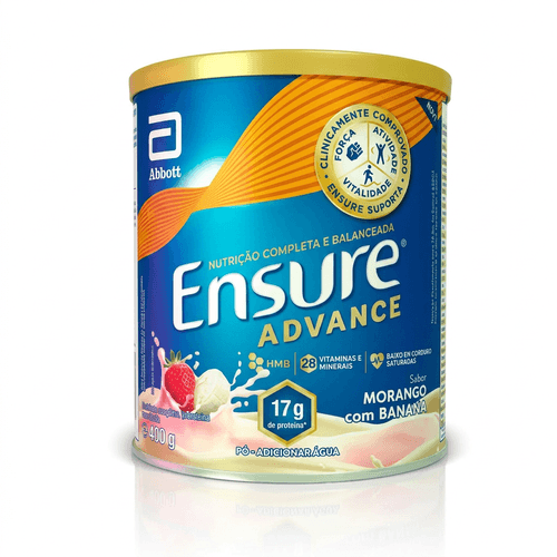 Suplemento Alimentar Abbott Ensure Advance Morango e Banana 400g