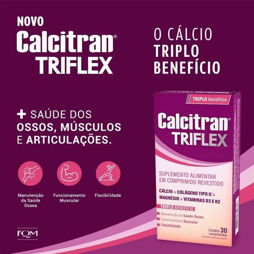 Suplemento Alimentar Calcitran Triflex 30 Comprimidos