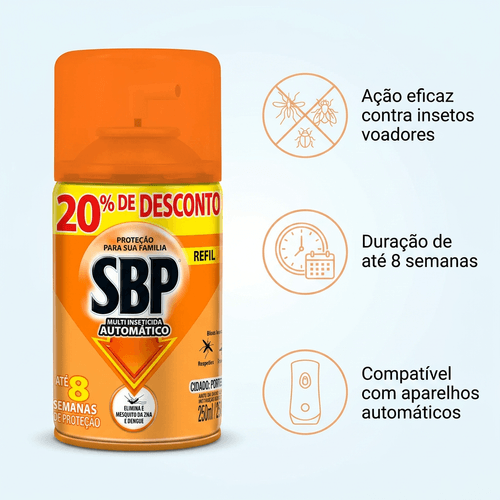 Inseticida Automático Refil SBP 250ml