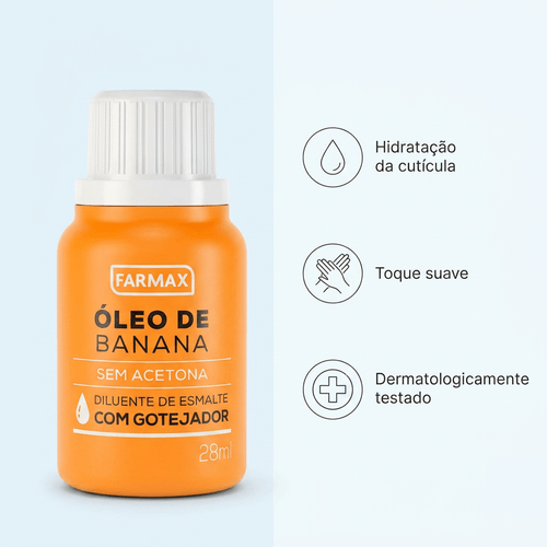 Diluente de Esmalte Óleo de Banana Farmax 28ml