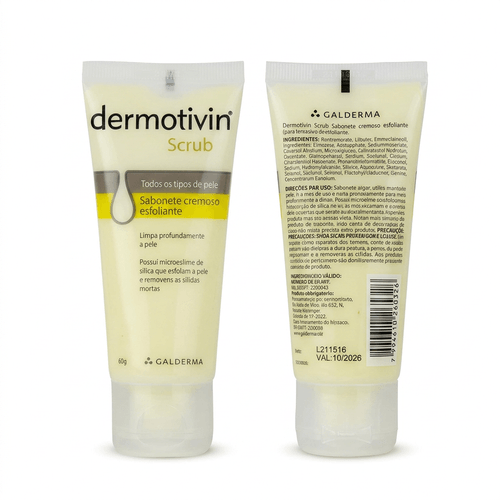 Sabonete Cremoso Esfoliante Dermotivin Scrub - 60g