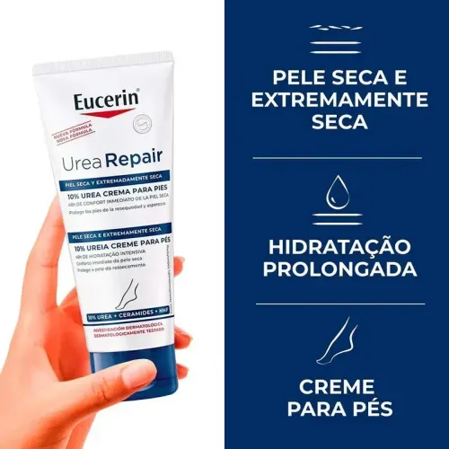 Creme Eucerin Pés Ureia Repair Plus - 100ml