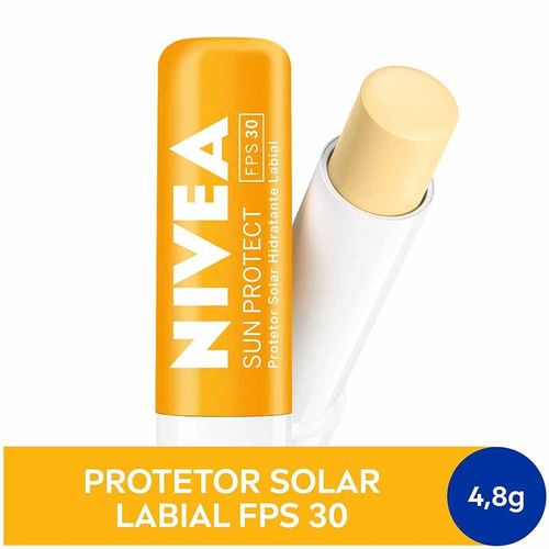 Protetor Labial Nivea Sun Protect com FPS 30 4,8g