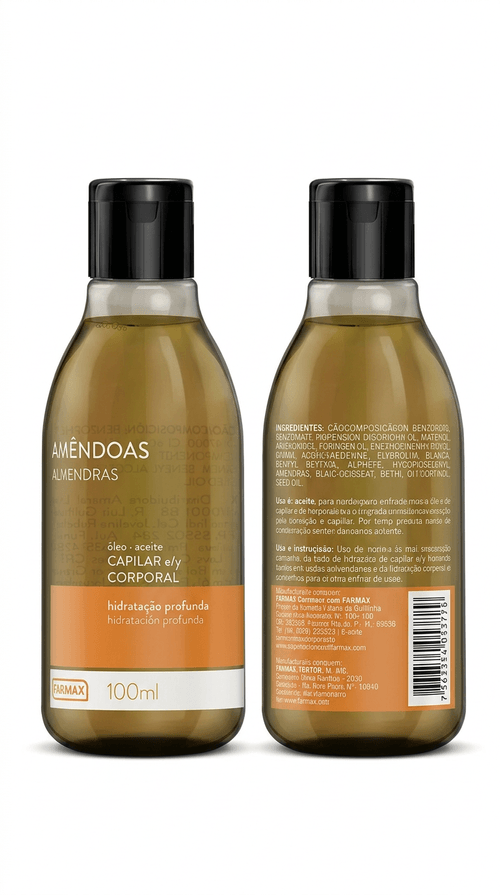Óleo Corporal Farmax com Óleo de Amêndoas 100ml