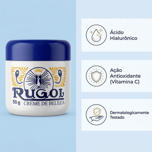 Creme Anti-idade Rugol com Vitamina E 50g