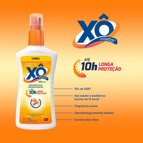 Repelente em Spray Cimed Xô Inseto com DEET 15% 200ml