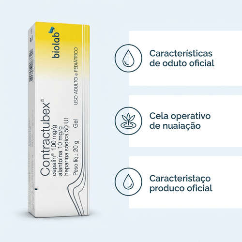 Gel para Cicatrizes Biolab Contractubex com Cepalin e Alantoína 20g
