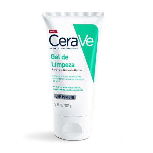 Gel de Limpeza Facial CeraVe com Ceramidas e Ácido Hialurônico 150g