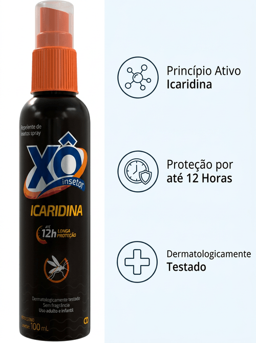 Repelente Xô Inseto com Icaridina 25% 100ml