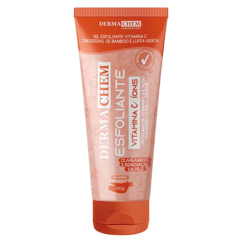 Gel Esfoliante Facial Dermachem com Vitamina C e Ácido Hialurônico 100g