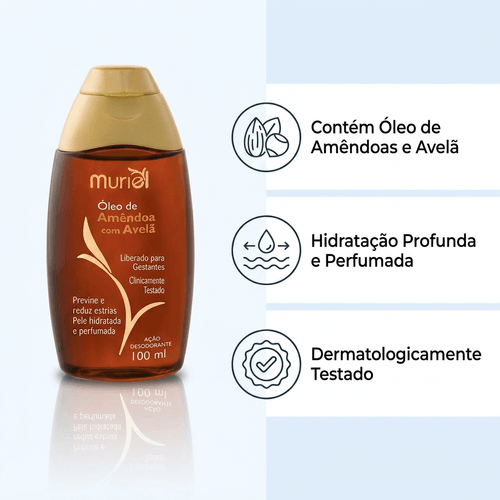 Óleo Corporal Muriel com Amêndoas e Avelã 100ml