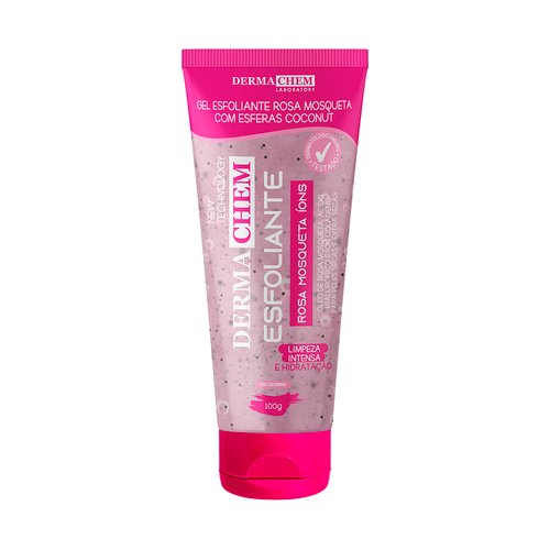 Gel Esfoliante Facial Dermachem Rosa Mosqueta com Ácido Hialurônico 100g