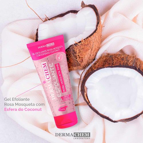 Gel Esfoliante Facial Dermachem Rosa Mosqueta com Ácido Hialurônico 100g