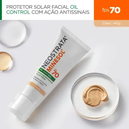 Protetor Solar Neostrata Minesol Oil Control Clara FPS70 - 40g