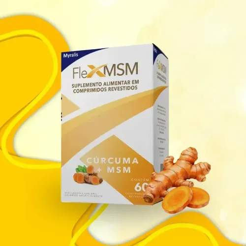 Suplemento Alimentar Myralis Flex MSM Cúrcuma 60 Comprimidos