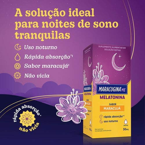 Melatonina EMS Gotas Maracujá 30ml