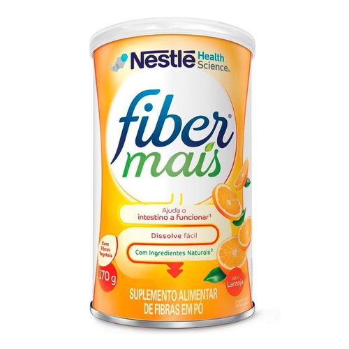 Suplemento Alimentar de Fibras Nestlé FiberMais Laranja 170g