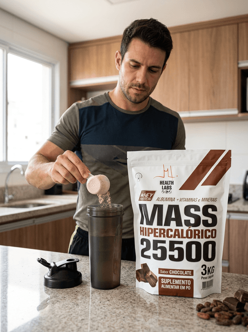 Mass 25.550 Health Labs Sabor Chocolate Com 3kg
